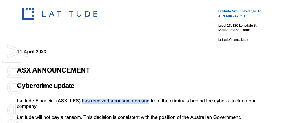 Latitude Finance: cyber incident&nbsp;update
